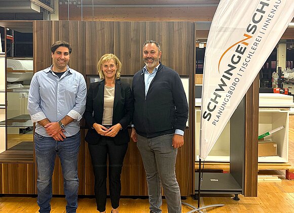 Foto v.l.: Christoph Schwingenschuh, Doris Staudinger, Bernhard Schwingenschuh